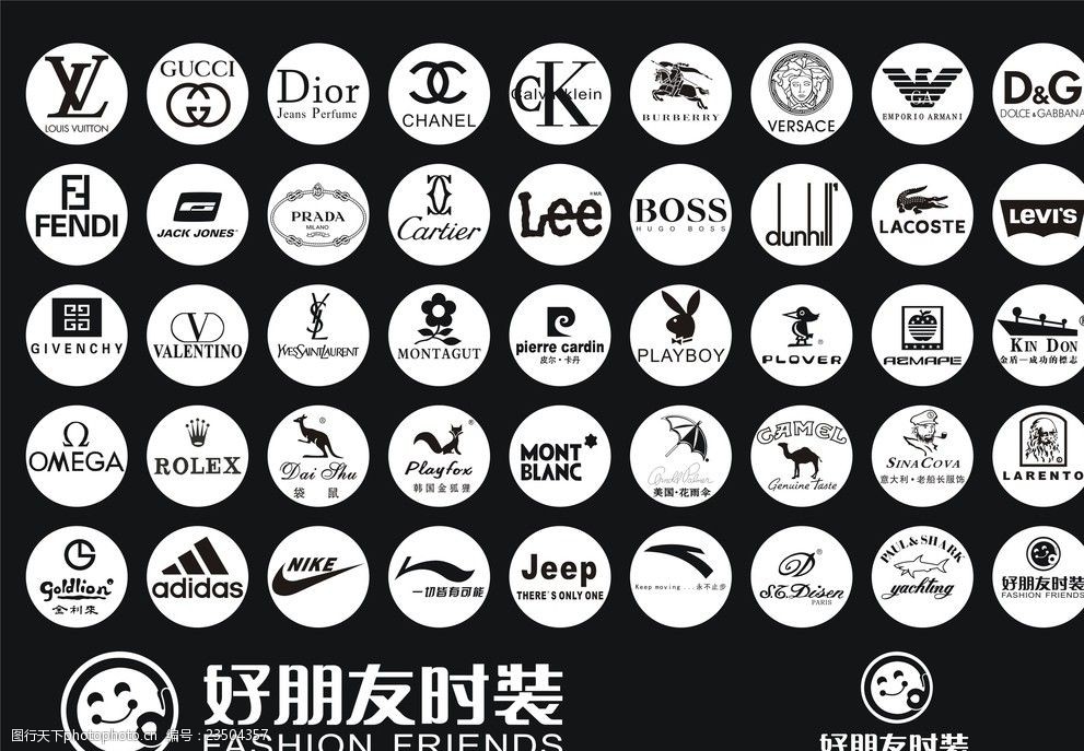 世界时装名牌商标